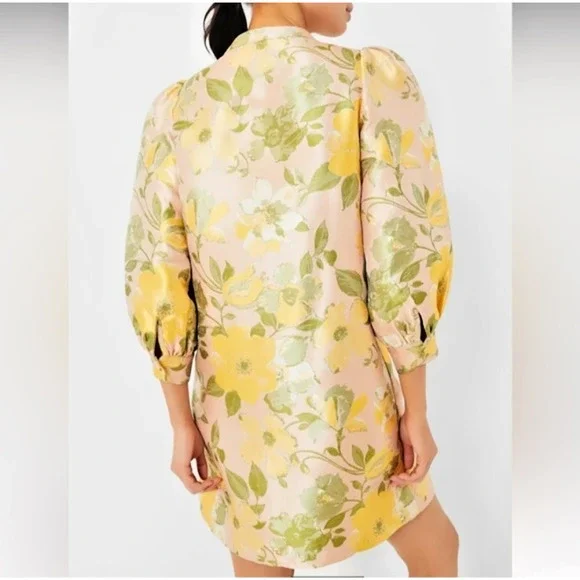 NWT Tuckernuck Pomander Place Dress XXL Daylily Jacquard Samantha Mini Floral - Picture 7 of 16